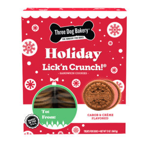 Three Dog Bakery Holiday Lick'n Crunch! dog treats